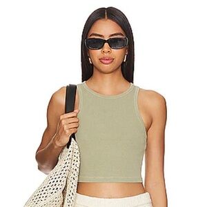 NWOT Tularosa Green The Gigi Crop Tank Top